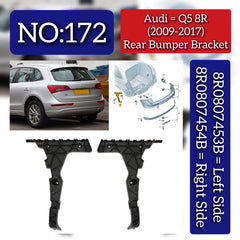 Rear Bumper Bracket Left 8R0807453B & Right 8R0807454B Compatible With Audi Q5 8R (2009-2017) Tag No.172