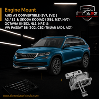 Engine Mount 3Q0199262J Compatible With AUDI A3 Convertible (8V7, 8VE) | A3 / S3 & SKODA KODIAQ I (NS6, NS7, NV7) OCTAVIA III (5E3, NL3, NR3) & VW PASSAT B8 (3G2, CB2) TIGUAN (AD1, AX1)