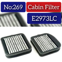 Cabin Filters E2973LC Compatible With MERCEDES-BENZ E-CLASS (W210) S-CLASS (W220) Tag No.269