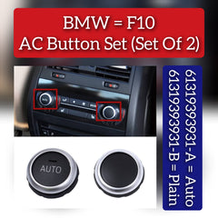 Control Knob Repair Kit 61319393931 (Set Of 2) Compatible with BMW 5 Series (F10) & 5 Gran Turismo (F07)