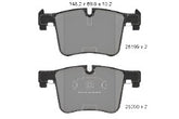 Front Brake Pad 34114073936 2519901 P06075 Compatible With BMW 1 Series F20 3 Series F30 & 3 Gran Turismo F34 & X3 F25