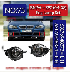 Fog Lamp Fog Light Compatible With BMW 3 Series E90 2004-2008 Fog Lamp Fog Light Left 63176948373 & Right 63176948374 63176937465 Tag-FO-75