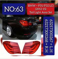 Tail Light Rear Lamp Compatible With BMW 7 Series F01,F02, F03,F04 LCI 2012-2015 Tail Light Rear Lamp Left 63217300267 & Right 63217300268