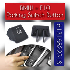 Parking Brake Button Switch Cover Black 61316822518 61319318730 61319217594-2 Compatible with BMW 5 Series F10 & 6 Series F12 & X3 F25