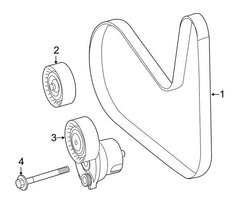 Belt Idler Pulley 2742020019 Compatible with MERCEDES-BENZ C-CLASS C-CLASS (W204) & C-CLASS (W205) & A-CLASS (W176) & A-CLASS (W177)