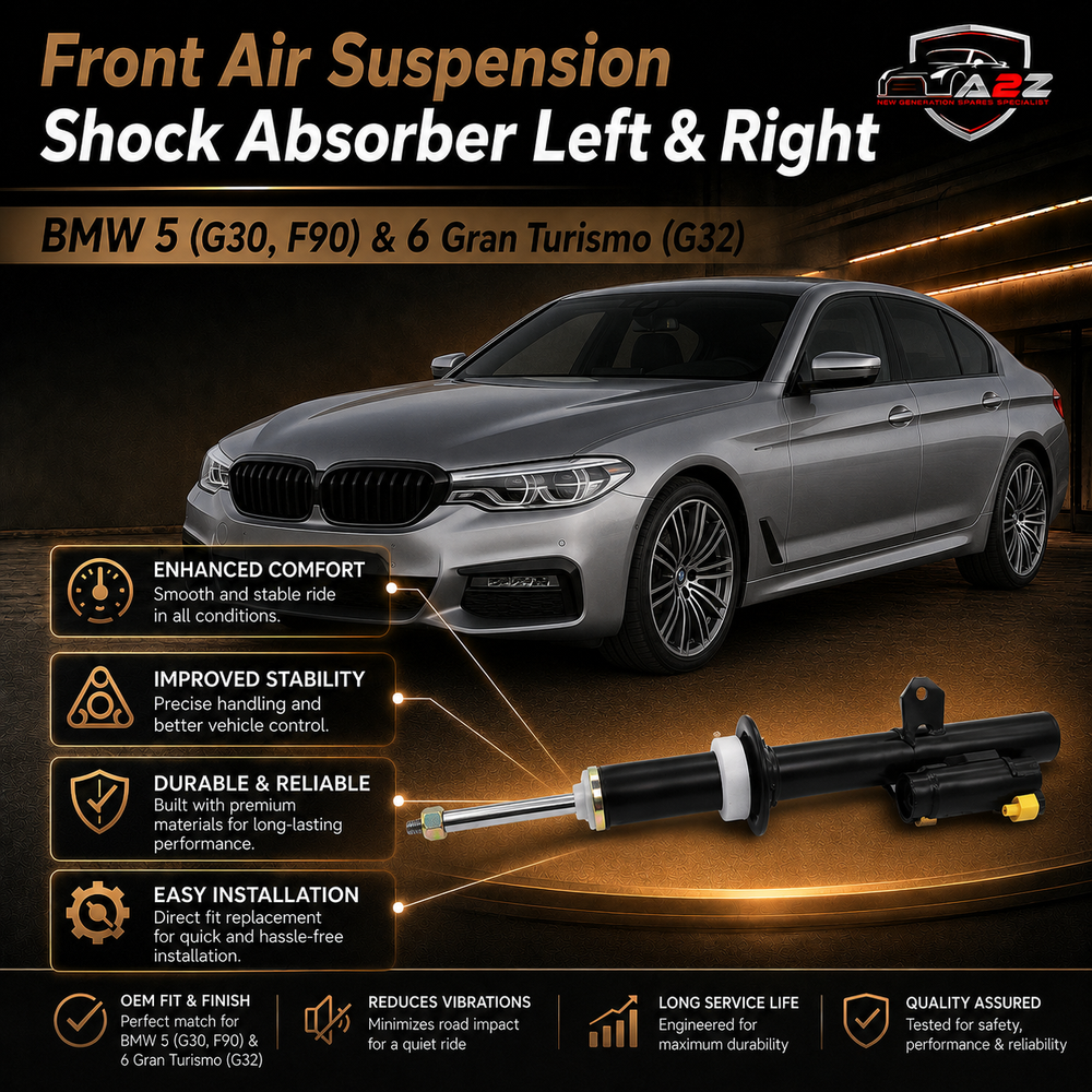 Front Air Suspension Shock Absorber Left 37106866389 & Right 37106866390 Compatible With BMW 5 (G30, F90) & 6 Gran Turismo (G32)