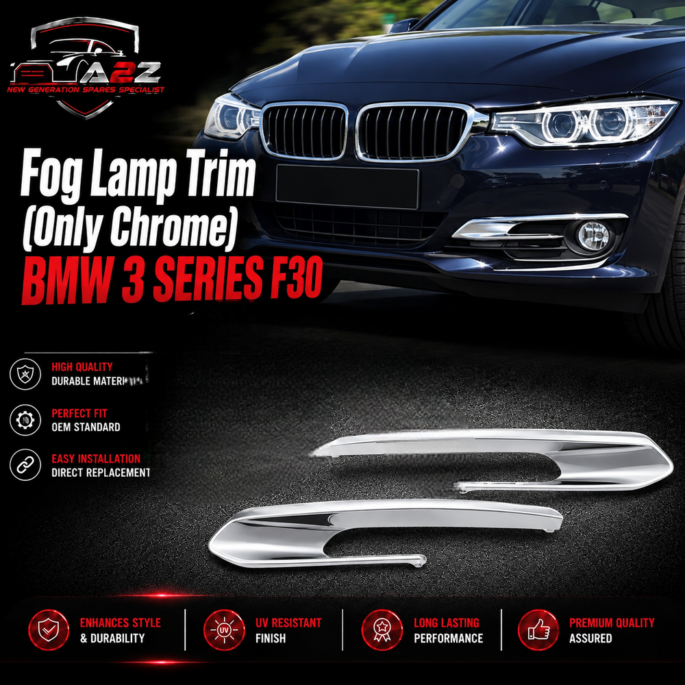Fog Lamp Trim (Only Chrome ) Left 51117279695 Right 51117279696 Compatible With BMW 3 SERIES F30 Tah No.432