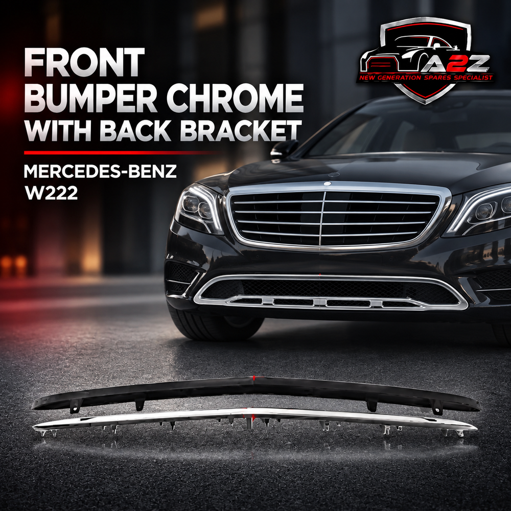 Front Bumper Chrome With Back Bracket 2228850821 Compatible With Mercedes-Benz S-Class (W222) Tag No.129