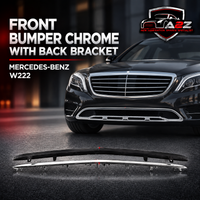 Front Bumper Chrome With Back Bracket 2228850821 Compatible With Mercedes-Benz S-Class (W222) Tag No.129