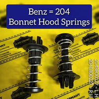 Bonnet Hood Spring Set Left 2048800127 & Right 2048800227 Compatible with MERCEEDES BENZ C-CLASS W204 & E-CLASS W212