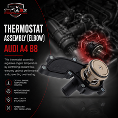 Thermostat Assembly (Elbow) 06E121111AC 06E121111G 06E121111D 06E121111H 06E121111M Compatible With AUDI A4 B8 (8K2) | A4 / S4 & A6 C7 (4G2, 4GC) | A6 / S6 Tag No.53