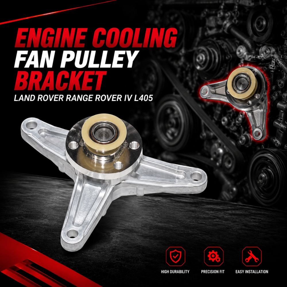 Engine Cooling Fan Pulley Bracket LR121782 Compatible With Land Rover Range Rover IV L405