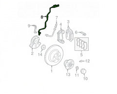 Front Left/Right ABS Wheel Speed Sensor 2115401817 2115402317 2115401317 2115402917 Compatible With MERCEDES-BENZ CLS C219 & E-CLASS W211