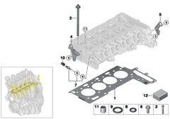 Engine Cylinder Head Gasket 658.210 11127806248 Compatible With BMW 3-SERIES (E90) 5-SERIES (E60) X1 (E84) X3 (E83) Tag No.45