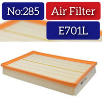 Air Filter E701L & 1K0129620 & LX1500 Compatible With AUDI TT (8J3) Tag No.285