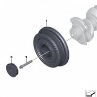 Belt Pulley VD1130 11237800026 Compatible With BMW 5 (F10), 7 (F01, F02, F03, F04) (CONTINENTAL)