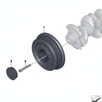 Belt Pulley VD1191 11238511321 Compatible With BMW 7 (F01, F02, F03, F04) (CONTINENTAL)