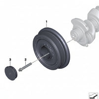 Belt Pulley VD1145 11238513539 Compatible With BMW 5 (F10) (CONTINENTAL)