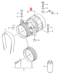 AC Compressor DCP02063 & 4E0260805AK & 4E0260805AQ & 4E0260805BC Compatible With AUDI Q7 (4LB) Tag.206