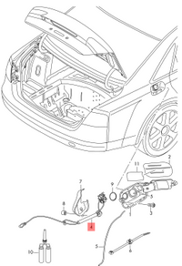 Fuel Door Lock Flap Actuator 4H0810773A 4H0810773B 4H0810773C 4H0810773E 4H0810773F 4H0810773G Compatible With 4H-AUDI A6 A8 (2011-17)