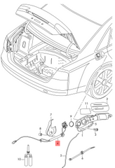 Fuel Door Lock Flap Actuator 4H0810773E Compatible With 4H-AUDI A6 A8