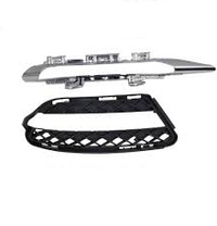 Fog Lamp Cover Left 2218851722 & Right 2218851822 & Fog Lamp Chrome Left 2218852723 & Right 2218852823 A2218851722 Compatible With MERCEDES-BENZ S-Class W221 Tag No.332