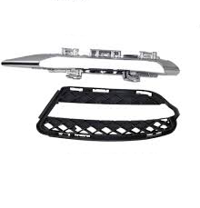 Fog Lamp Cover Left 2218851722 & Right 2218851822 & Fog Lamp Chrome Left 2218852723 & Right 2218852823 A2218851722 Compatible With MERCEDES-BENZ S-Class W221 Tag No.332