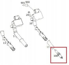 Spark Plug A0041598103 Compatible With MERCEDES-BENZ CLS (C218) E-CLASS (W212)