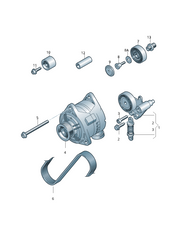 Multi RIB Belt 6PK1623 057903137H 057903137K Compatible With AUDI Q7 (4LB), TT (8J3) (CONTINENTAL)