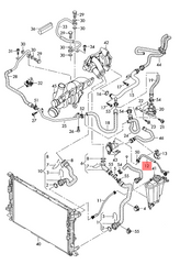 Radiator Hose 8K0121081Q Compatible With AUDI A4 B8 (8K2) | A4 / S4