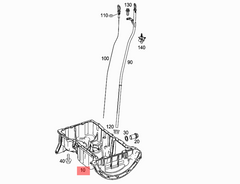 Oil Pan 2700100113 2700107600 Compatible With MERCEDES-BENZ A-CLASS W176 & B-CLASS Sports Tourer W246, W242 & CLA Coupe C117 & GLA-CLASS X156 Tag-OP-17