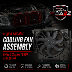 Engine Radiator Cooling Fan Assembly 17427794233 17427801647 17427788906 Compatible With BMW 3 Series (E90) & X1 (E84)