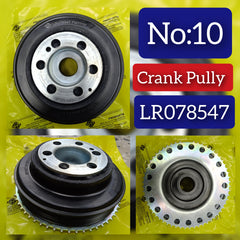 Crankshaft Pulley LR078547 Compatible With LAND ROVER DISCOVERY SPORT (L550) &RANGE ROVER EVOQUE (L538) & L405 & L494 Tag-CP-10