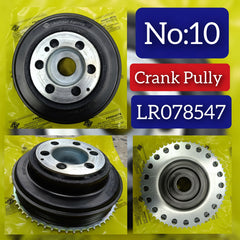 Crankshaft Pulley LR078547 LR025252 LR068885 Compatible With LAND ROVER DISCOVERY SPORT (L550) &RANGE ROVER EVOQUE (L538) & L405 & L494 Tag-CP-10