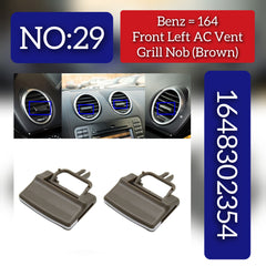 Brown Front Left Air Conditioner Back Ac Vent Grille Outlet Tab Clip Slider Repair Kit 1648302354 Compatible With MERCEDES BENZ GL-CLASS W164 & ML-CLASS W164