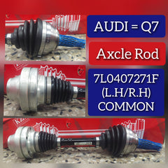Front Common (Left & Right )Axle Shaft 7L0407271F Compatible With AUDI Q7 (4LB) & PORSCHE CAYENNE (92A) & VW TOUAREG (7LA, 7L6, 7L7) (Pack Of 1)