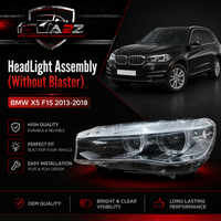 Headlight Headlamp Left 63117471347 & Right 63117471348 (Without Blaster) Compatible With BMW X5 F15 2013-2018 Projector