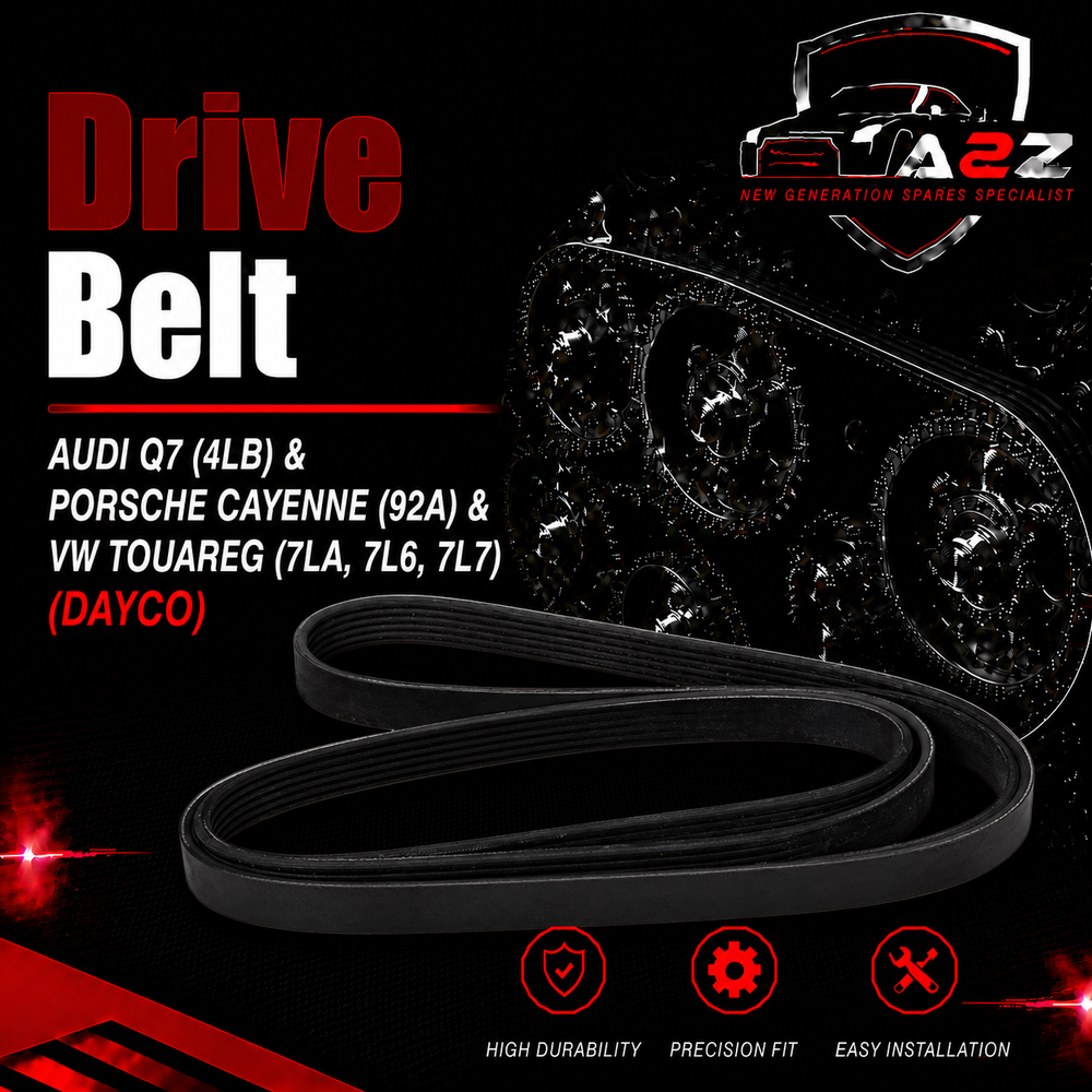 Belt 6PK2475 06E903137AE Compatible With AUDI Q7 (4LB) & PORSCHE CAYENNE (92A) & VW TOUAREG (7LA, 7L6, 7L7) Tag-BEL-42