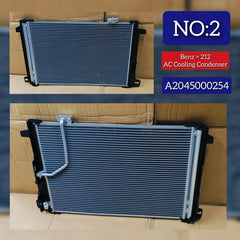 AC Condenser A2045000254 A2045000154 Compatible with MERCEDES-BENZ C-CLASS (W204) & CLS (C218) & E-CLASS (W212) (651 Engine)