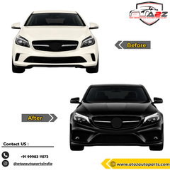 Complete Conversion Bumper Kit Compatible With Mercedes Benz A Class W176 (2012-2016) Upgrade To Amg Amg45 (Shipping Cost Not Included In Price)