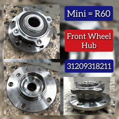 Front Wheel Hub 31209813211 & 31209806297 31209813406 33409813212 31222444419 Compatible With MINI COUNTRYMAN R60