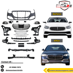 Front Bumper Kit Compatible With Mercedes Benz S Class W223 (2021-2025) Upgrade To Maybach MHB S680 (Shipping Cost Not Included In Price)