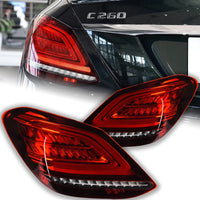 Upgrade Complete Tail Light Assy Set (Upgrade Normal To LED Upgrade) Plug And Play No Need To Change Bumper Compatible With Mercedes Benz W205 (2015-18) Tag No.7