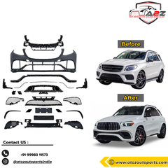 Front Bumper Kit Compatible With Mercedes Benz GLE W166 (2016-2019) Upgrade To Mercedes Benz AMG GLE63 (Shipping Cost Not Included In Price)