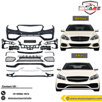 Front Bumper Kit Compatible With Mercedes Benz E Class W212 LCI (2014-2016) Upgrade To Mercedes Benz AMG E63 (Shipping Cost Not Included In Price)