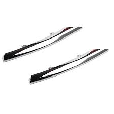 Fog Lamp Cover Left C2D5681 & Right C2D5671 & Fog Lamp Chrome Right C2D3571 & Left C2D3570 Compatible With Jaguar XJ L