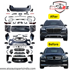 A To Z Compatible With Mercedes Gl Gls W166 X166 (2012-2016) Upgrade Facelift Convert To Gls W167 X167 2021 Maybach Kit Bumper Grill Headlight Taillight Trunnk Fender Body Kit (Shipping Cost Not Included In Price)