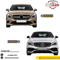 Complete Conversion Bumper Kit Compatible With Mercedes Benz Cla Class W117 C117 X117 (2013-2019) Upgrade To Amg Amga45 (Shipping Cost Not Included In Price)