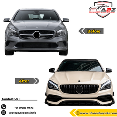 Front Compatible With Mercedes Benz CLA Class W117 C117 X117 (2013-2019) Upgrade To Mercedes Benz AMG 45 (Shipping Cost Not Included In Price)