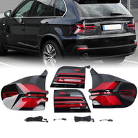 Upgrade Complete Tail Light Assy Set (Upgrade Normal To G30 Latest Style) Plug And Play No Need To Change Bumper Compatible With BMW E70 (2007-13) Tag No.6